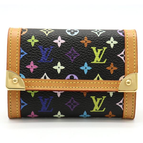 【財布】LOUIS VUITTON ルイ ヴィトン モノグラムマルチカラー ポルトモネ プラ コインケース 小銭入れ コインパース ノワール M92656