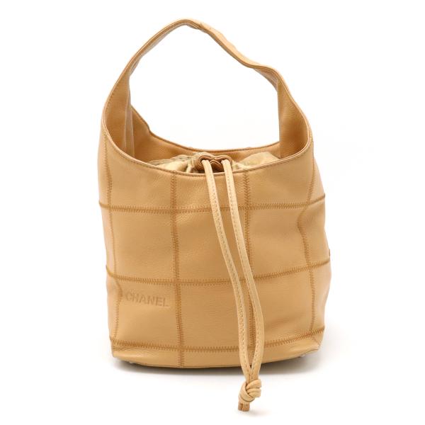 CHANEL シャネル チョコバー ロゴ ハンドバッグ ミニバッグ レザー  