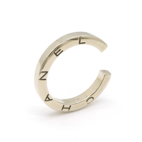 CHANEL シャネル Cシグネチャー ロゴ リング 指輪 K18WG 750WG CHANEL シャネル Cシグネチャー ロゴ リング 指輪 K18WG 750WG