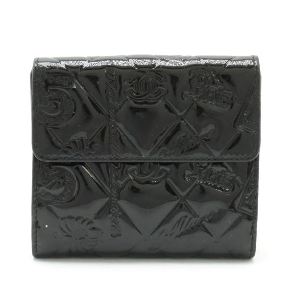 CHANEL シャネル アイコン シンボルチャーム 2つ折財布 二つ折り CHANEL シャネル アイコン シンボルチャーム 2つ折財布 二つ折り