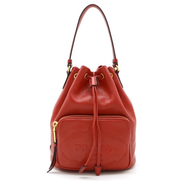 PRADA プラダ ロゴ バケットバッグ ハンドバッグ ミニバッグ PRADA プラダ ロゴ バケットバッグ ハンドバッグ ミニバッグ