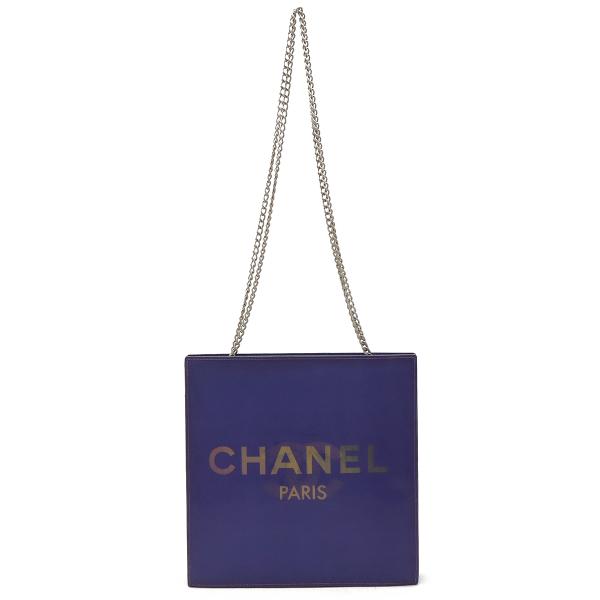 【希少】 シャネル チェーンショルダーバッグ ホログラム パープル ココマーク CHANEL（シャネル） ホログラム ココマーク チェーン ショルダー