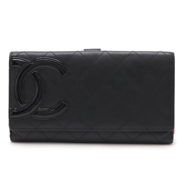 CHANEL（シャネル） カンボンライン ココマーク Wホック長財布 ダブル