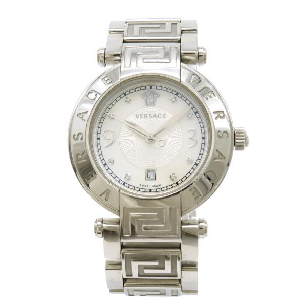 VERSACE ヴェルサーチ メデ ューサ レディー ダイヤ 腕時計 VERSACE ヴェルサーチ メデューサ ホワイトシャル文字盤 8P