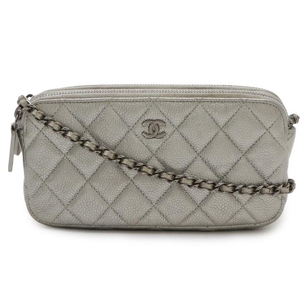 CHANEL（シャネル） マトラッセ Wジップチェーンウォレット チェーン