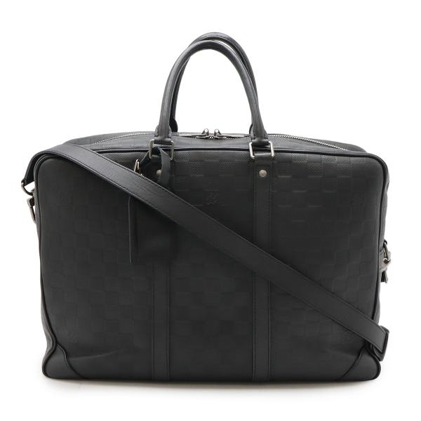 LOUIS VUITTON ルイ ヴィトン ダミエアンフィニ ポルト ドキュマン ヴォワヤージュGM ブリーフケース 2WAY ショルダー オニキス 黒 ブラック N41147 LOUIS VUITTON（ルイ・ヴィトン） ルイ ヴィトン ダミエアンフィニ