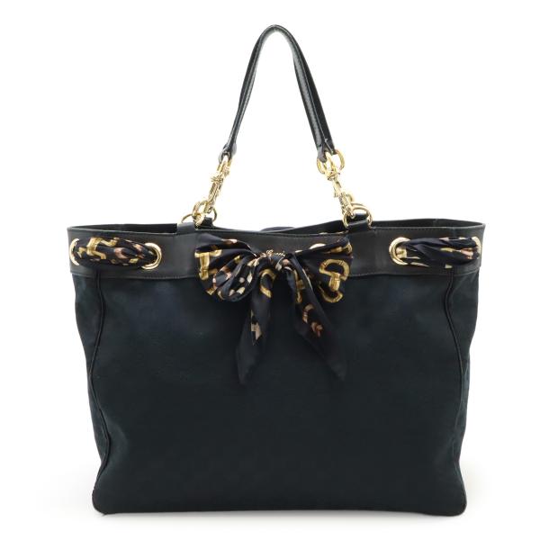 GUCCI グッチ GGキャンバス スカーフ付き トートバッグ