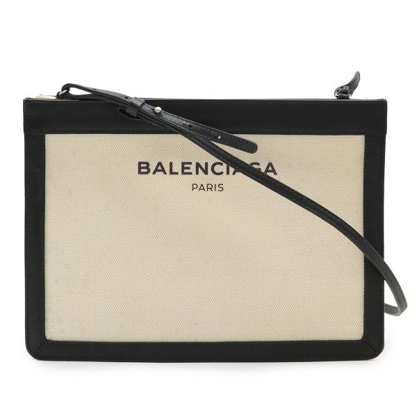 BALENCIAGA（バレンシアガ） ネイビーポシェット ロゴ ショルダー 