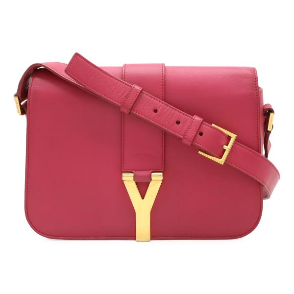 SAINT LAURENT PARIS サン ローラン パリ YSL イブサンローラン Yライン ショルダーバッグ 斜め掛け レザー ピンク ゴールド金具 311214 SAINT LAURENT PARIS サン ローラン パリ YSL イブサンローラン Y