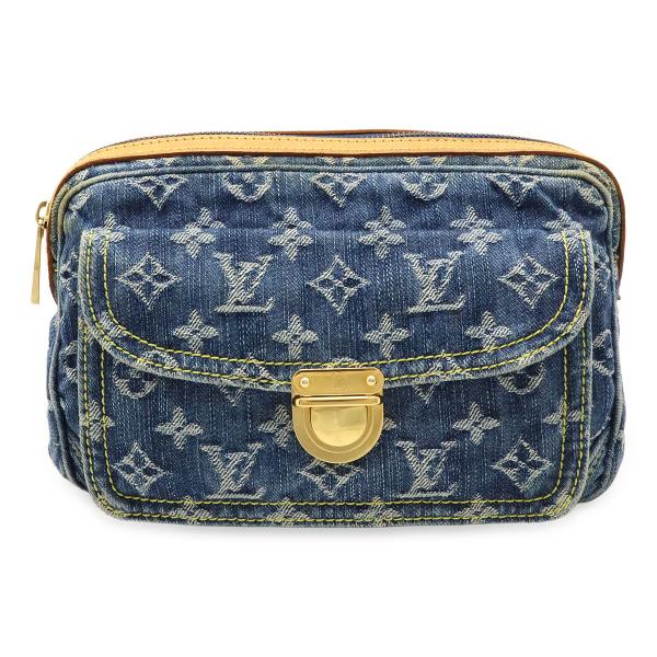 美品 ルイヴィトン デニム モノグラム バムバッグ M95347 ボディバッグ LOUIS VUITTON（ルイ・ヴィトン） ルイ ヴィトン モノグラムデニム
