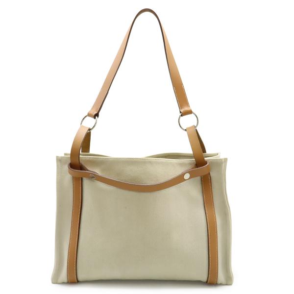 HERMES エルメス カバリコル トートバッグ ショルダーバッグ ハンドバッグ トワルシェブロン レザー ナチュラル ライトブラウン □P刻印 HERMES（エルメス） カバリコル トートバッグ ショルダーバッグ