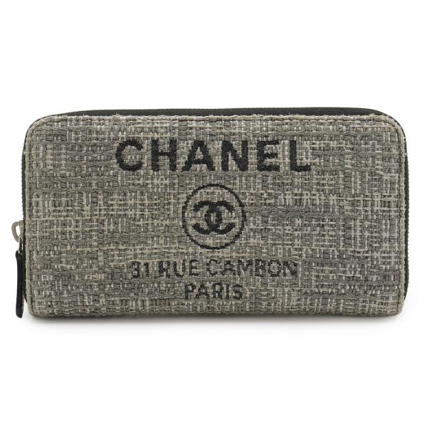 CHANEL（シャネル） ドーヴィルライン ラウンドファスナー 長財布