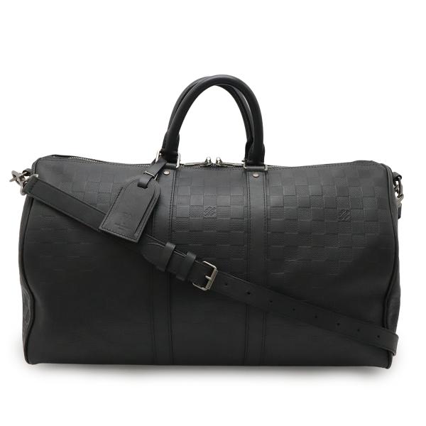 ルイヴィトン ダミエアンフィニ キーポル45 バンドリエール ボストン LOUIS VUITTON（ルイ・ヴィトン） ルイ ヴィトン ダミエアンフィニ