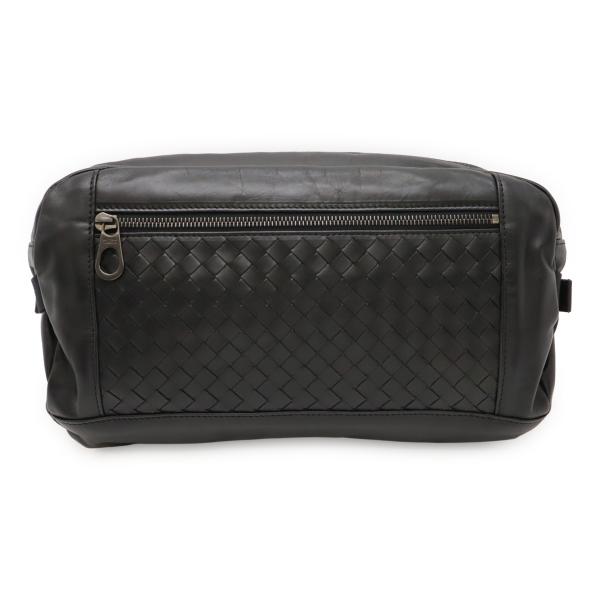 BOTTEGA VENETA ボッテガ ヴェネタ ボッテガベネタ イントレチャート ボディバッグ ウエストバッグ レザー ブラック 黒 361013 BOTTEGA VENETA（ボッテガ・ヴェネタ） ボッテガ ヴェネタ ボッテガ