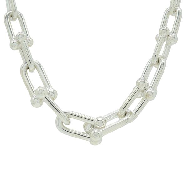 TIFFANY&amp;Co. ティファニー ハードウェア グラジュエイテッド リンク ネックレス チョーカー Ag925 SV925 シルバー 60153092