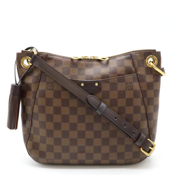 LOUIS VUITTON ルイ ヴィトン ダミエ サウス バンク ショルダーバッグ 斜め掛け フリンジ タッセルチャーム N42230 LOUIS VUITTON（ルイ・ヴィトン） ルイ ヴィトン ダミエ サウス バンク