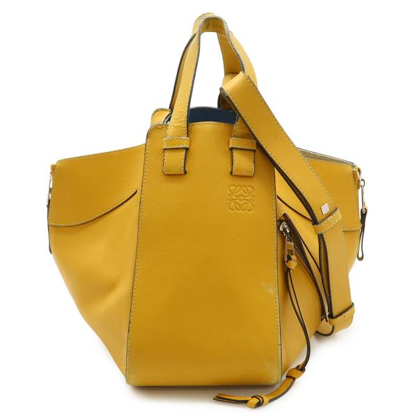 美品 ロエベ 2wayレザーショルダーバッグ ゴールド金具 ミニ ドローストリングバッグ ハンモック レディース LOEWE LOEWE（ロエベ） ハンモック ドローストリングバッグ スモール