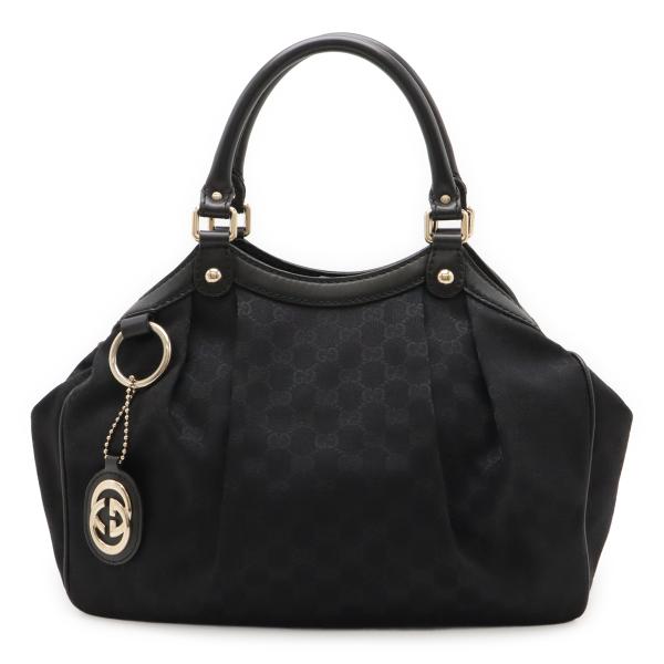 Gucci 黒 キャンバストートバッグ GUCCI（グッチ） スーキー GGキャンバス トートバッグ ハンドバッグ