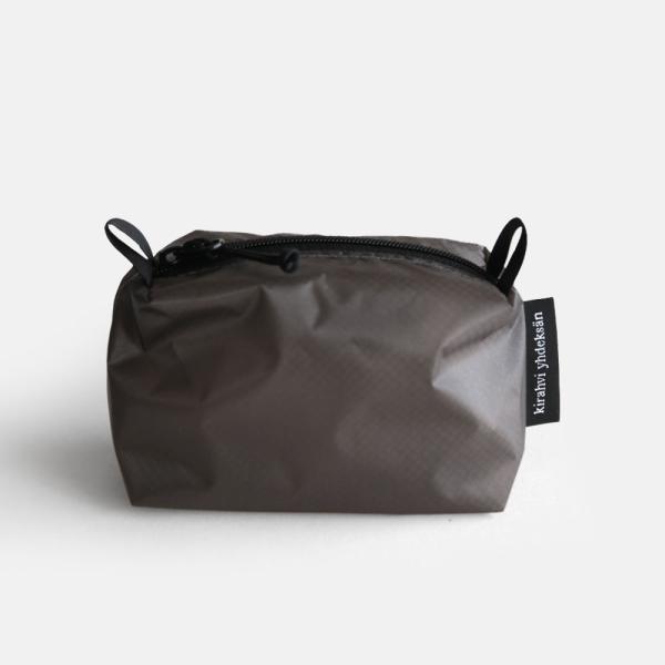 kirahvi yhdeksan / Light pouch - square S (gray) | メール便可 3点まで | kirahvi9/キラハビーユフデクサン/ライトポーチ | 117085