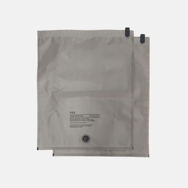 POST GENERAL[ポストジェネラル] / TRAVEL VACUUM PACK PACK2 L | トラベルバキュームパック 圧縮袋 旅行 パッキング グレー 2枚セット | 118283