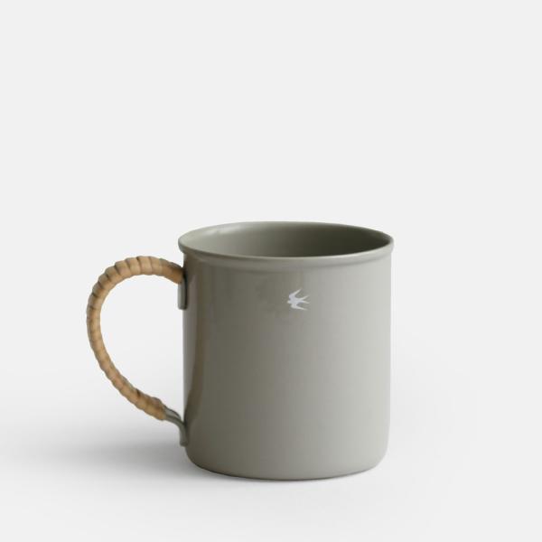 GLOCAL STANDARD PRODUCTS グローカルスタンダードプロダクツ / ツバメ ラタンマグ M グレー｜TSUBAME RATTAN MUG マグカップ 琺瑯 ホーロー 食器 Gray｜119018
