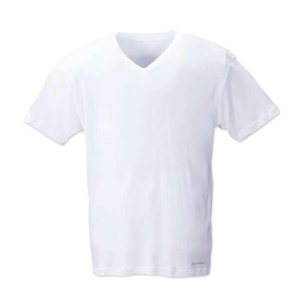 大きいサイズ メンズ Phiten 半袖VネックTシャツ ホワイト 1149-6220-1 3L 4L 5L 6L 8L