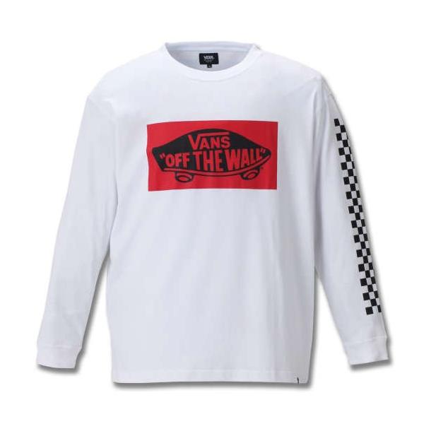 VANS 長袖Tシャツ ホワイト 1178-8680-1 3L 4L 5L 6L