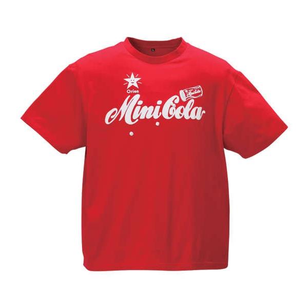 大きいサイズ メンズ 企業コラボ Tシャツ オリオンコーラ 半袖 Tシャツ レッド 1178-9223-1 3L 4L 5L 6L 8L