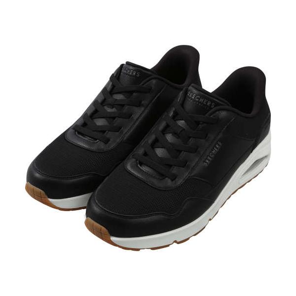 大きいサイズ メンズ SKECHERS スニーカー UNO-BANKSIA SLIP-IN ブラック 1240-5253-2 30 31 32