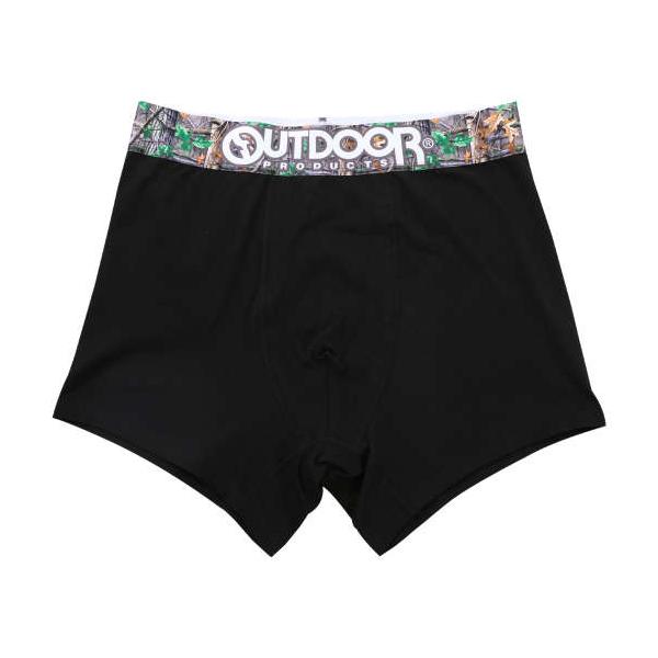 大きいサイズ メンズ OUTDOOR PRODUCTS 綿ベア天転写ゴムブラック ボクサーパンツ リアルカモ×ブラック 1249-5265-1 3L 4L 5L 6L 7L 8L