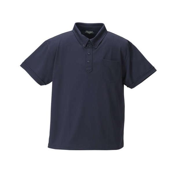 大きいサイズ メンズ Mc.S.P DRY ハニカムメッシュ B.D 半袖 ポロシャツ ネイビー 1258-3231-3 3L 4L 5L 6L 8L 10L