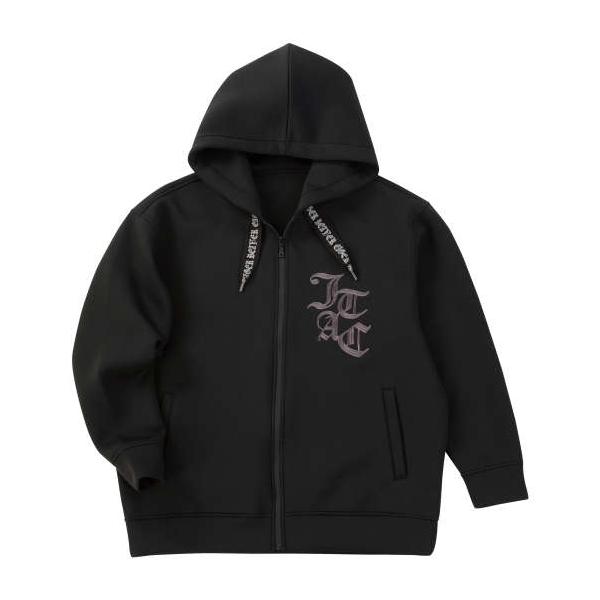 大きいサイズ メンズ in the attic ダイバーボンディング フルジップ パーカー ブラック 1258-5363-2 3L 4L 5L 6L