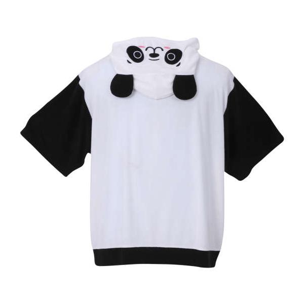 大きいサイズ メンズ ANIMORE Mate ポリエステルパイル なりきり 半袖 T パーカー PANSHAN 1268-3210-4 3L 4L 5L 6L 8L