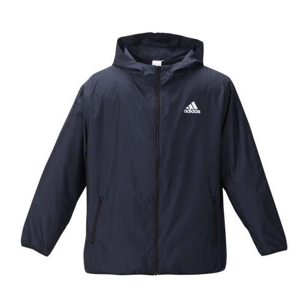 大きいサイズ メンズ adidas ウーブンフード ジャケット ダークネイビー 1273-3350-3 3XO 4XO 5XO 6XO 7XO 8XO