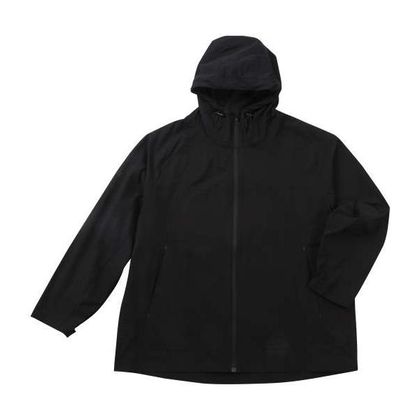 大きいサイズ メンズ TULTEX 3Dカット 4WAYストレッチ パーカー ジャケット ブラック 1273-4645-2 3L 4L 5L 6L 7L 8L