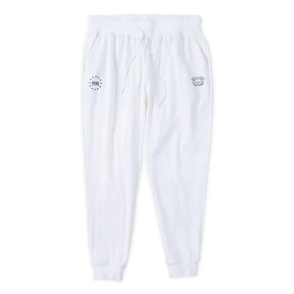 大きいサイズ メンズ SY32 by SWEET YEARS マルチロゴ スウェット パンツ ホワイト 1274-4330-1 3L 4L 5L 6L 大きいサイズ メンズ SY32 by SWEET YEARS マルチロゴ スウェット