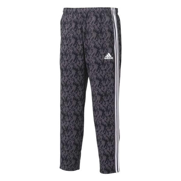 大きいサイズ メンズ adidas 総柄 ウォームアップ パンツ カーボン 1276-3313-1 3XO 4XO 5XO 6XO 7XO 8XO