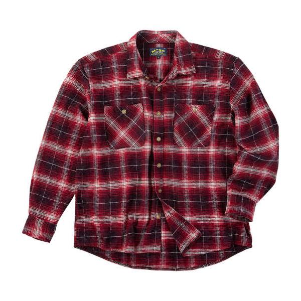 大きいサイズ メンズ Mc.S.P モールチェック 長袖 シャツ ジャケット レッド 1277-5331-3 3L 4L 5L 6L 8L