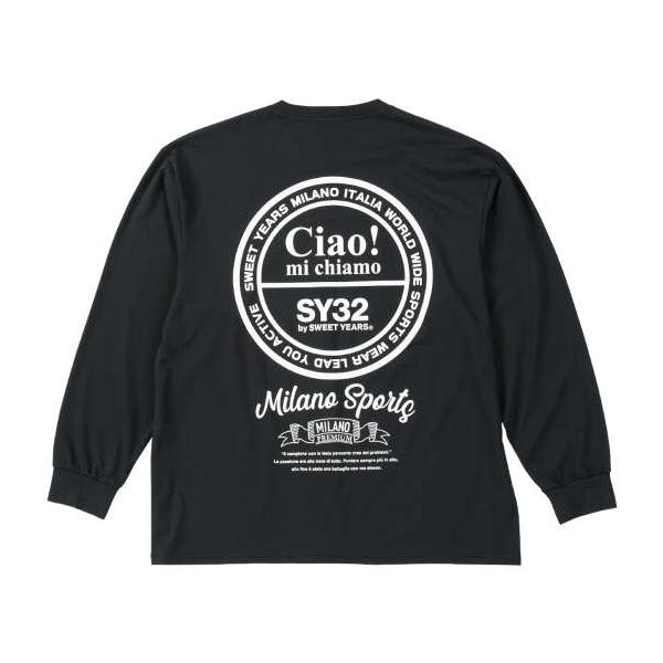 大きいサイズ メンズ SY32 by SWEET YEARS サークルロゴ 長袖 Tシャツ