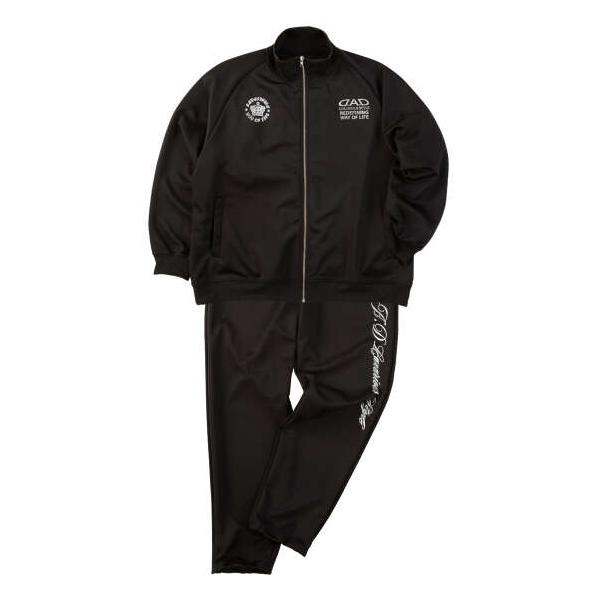 大きいサイズ メンズ D.A.D ジャージ セット ブラック×シルバー 1278-5661-2 3L 4L 5L 6L 7L 8L