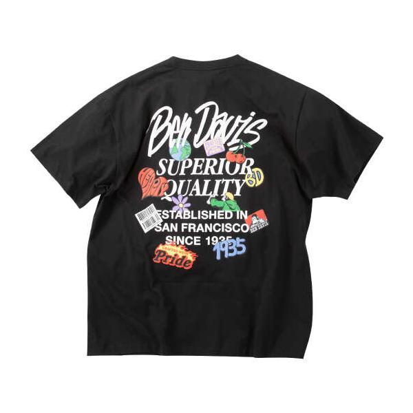 大きいサイズ メンズ BEN DAVIS グレイトフル 半袖 Tシャツ ブラック 1278-6581-2 3L 4L 5L 6L