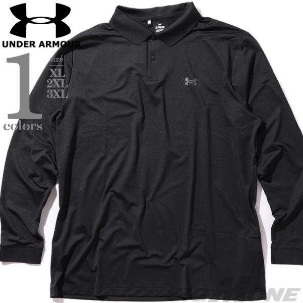大きいサイズ メンズ UNDER ARMOUR アンダーアーマー 長袖 ポロシャツ USA直輸入 1379728-001