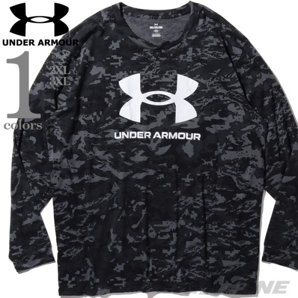大きいサイズ メンズ UNDER ARMOUR アンダーアーマー 迷彩柄 長袖 Tシャツ USA直輸入 1382889-001