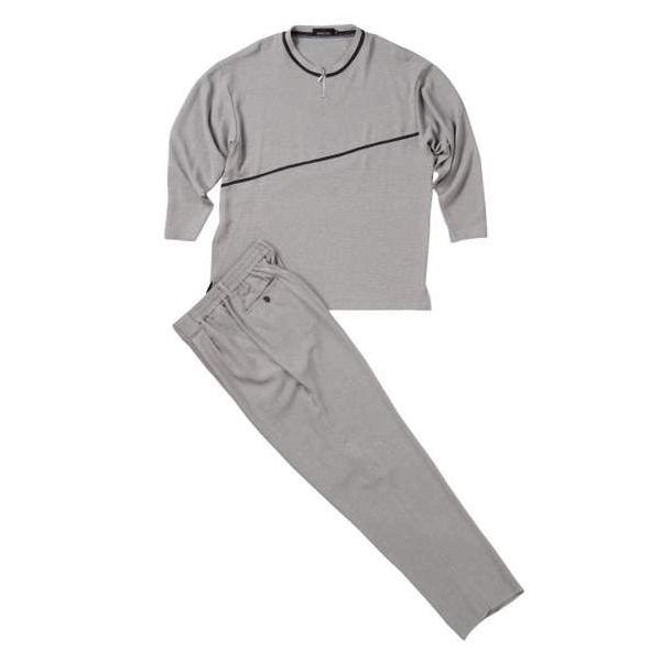 �傫���T�C�Y �W�b�v�N���[T�V���c�Z�b�g �O���[ 0027-4123-3 3L 4L 5L