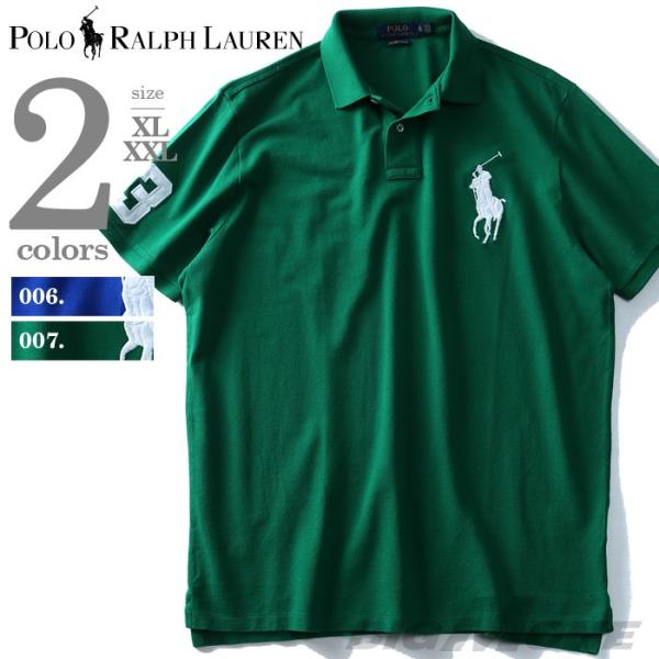 POLO RALPH LAUREN ポロ ラルフローレン ロゴ刺繍半袖鹿の子ポロシャツ USA直輸入 710692227