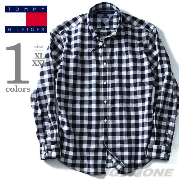 TOMMY HILFIGER トミーヒルフィガー 長袖チェック柄ボタンダウンシャツ USA直輸入 78b1401