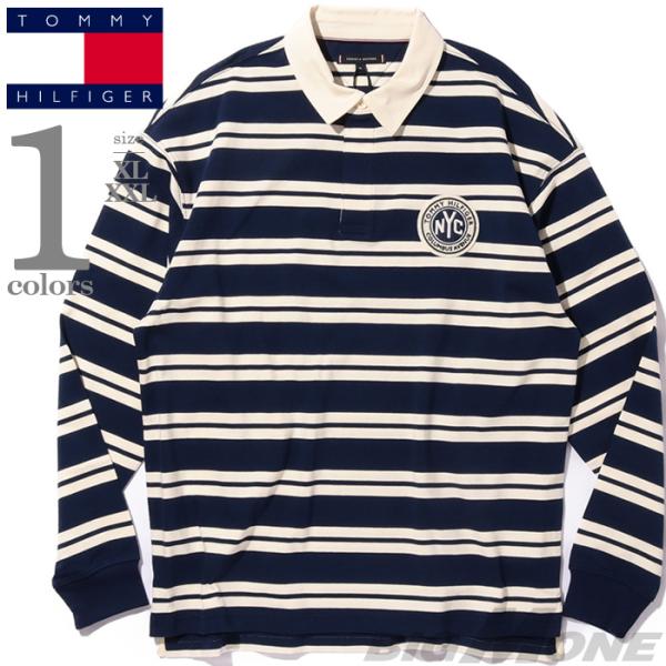 大きいサイズ メンズ   トミーヒルフィガー 長袖 ラガーシャツ ポロシャツ USA直輸入 mw0mw39682 TOMMY HILFIGER（トミー・ヒルフィガー） 大きいサイズ メンズ 長袖