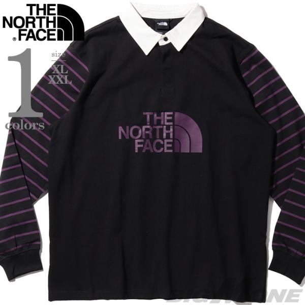 大きいサイズ メンズ THE NORTH FACE ノースフェイス 長袖 イージー ラグビー ポロシャツ USA直輸入 nf0a8704-sro