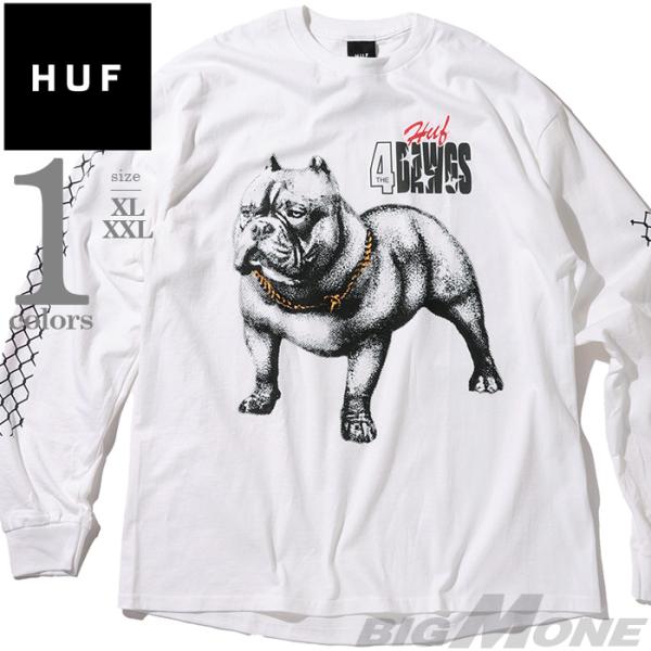 大きいサイズ メンズ HUF ハフ プリント 長袖 Tシャツ USA直輸入 ts02507