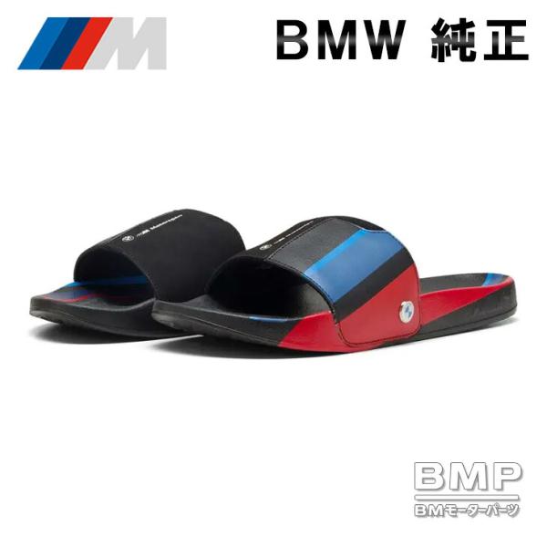 BMW 純正 M MOTORSPORT COLLECTION 2026 PUMA Leadcat 2.0 Graphic ソフトサンダル ブラック Mカラー メンズ レディース ユニセックス ウィメンズ コレクション